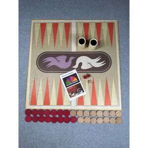 Vintage 1975‎ Selchow & Righter Backgammon Game #85 Complete Set